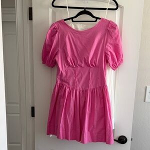 Vibrant Pink Casual Dress